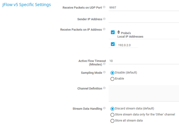 jFlow v5 Specific Settings