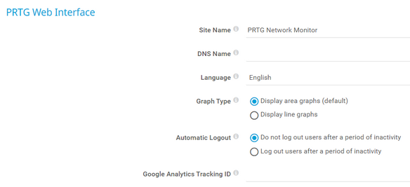 PRTG Web Interface